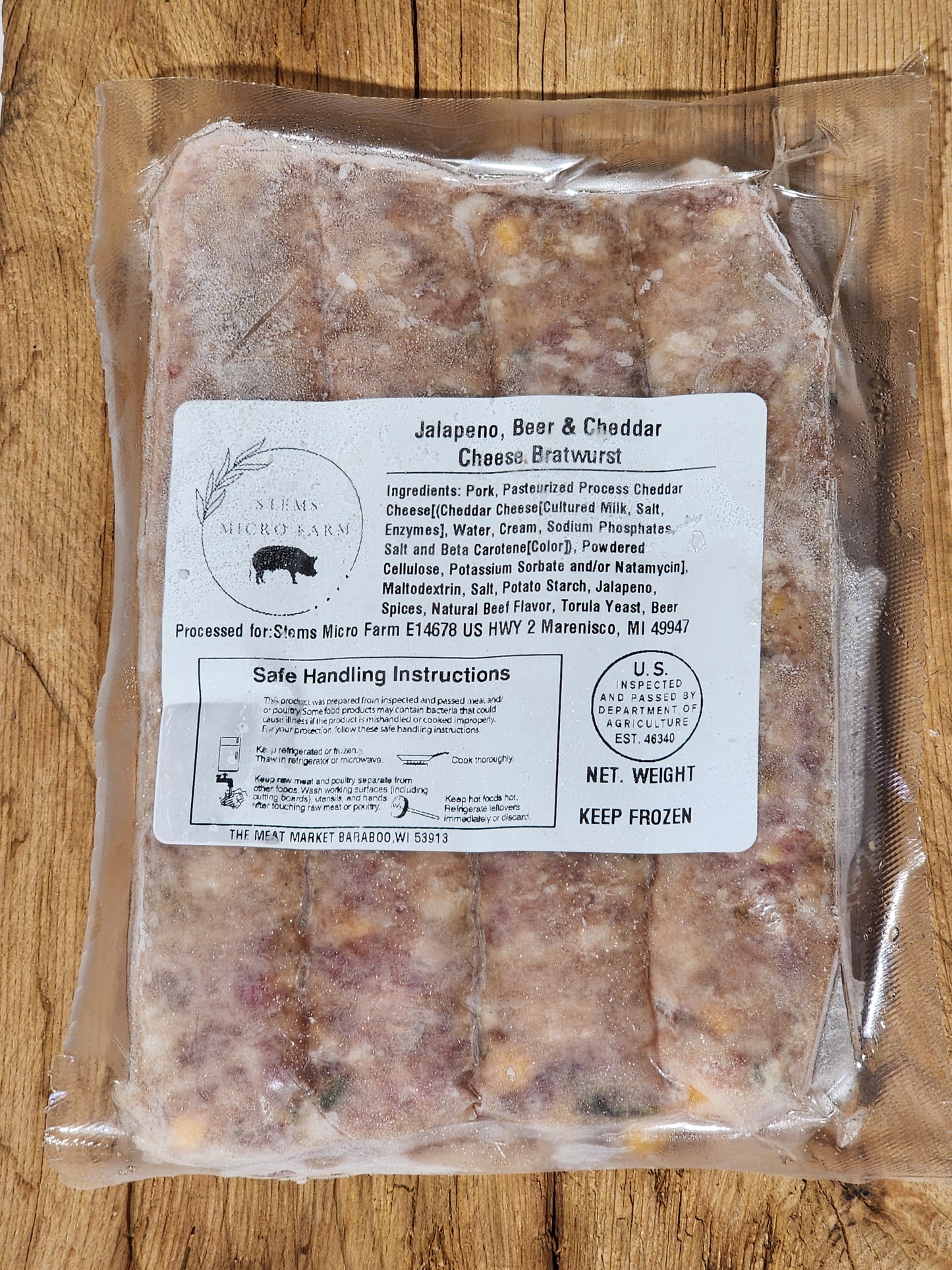 Brat: Jalapeno Beer & Cheddar
