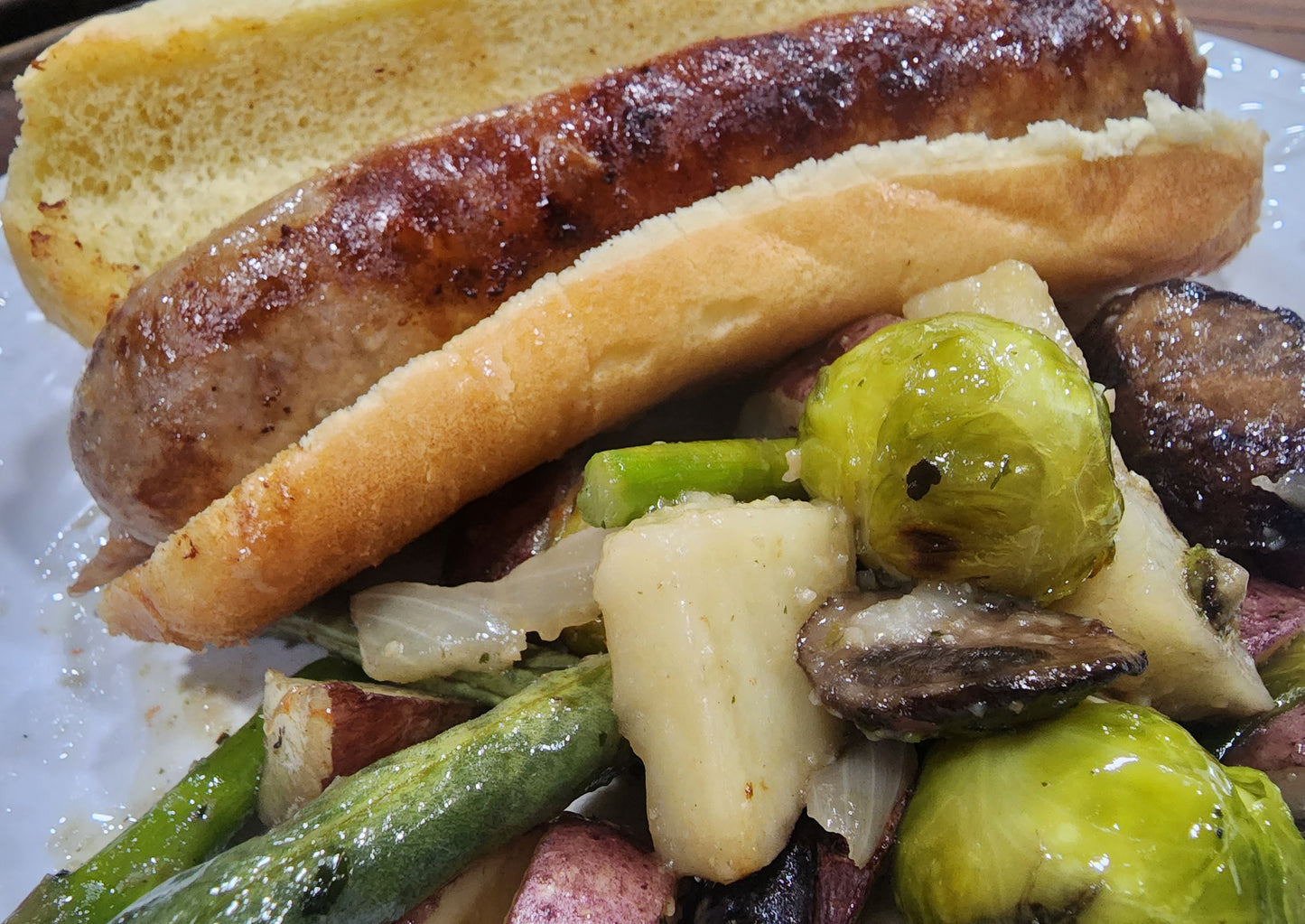 Brat: Mushroom and Swiss