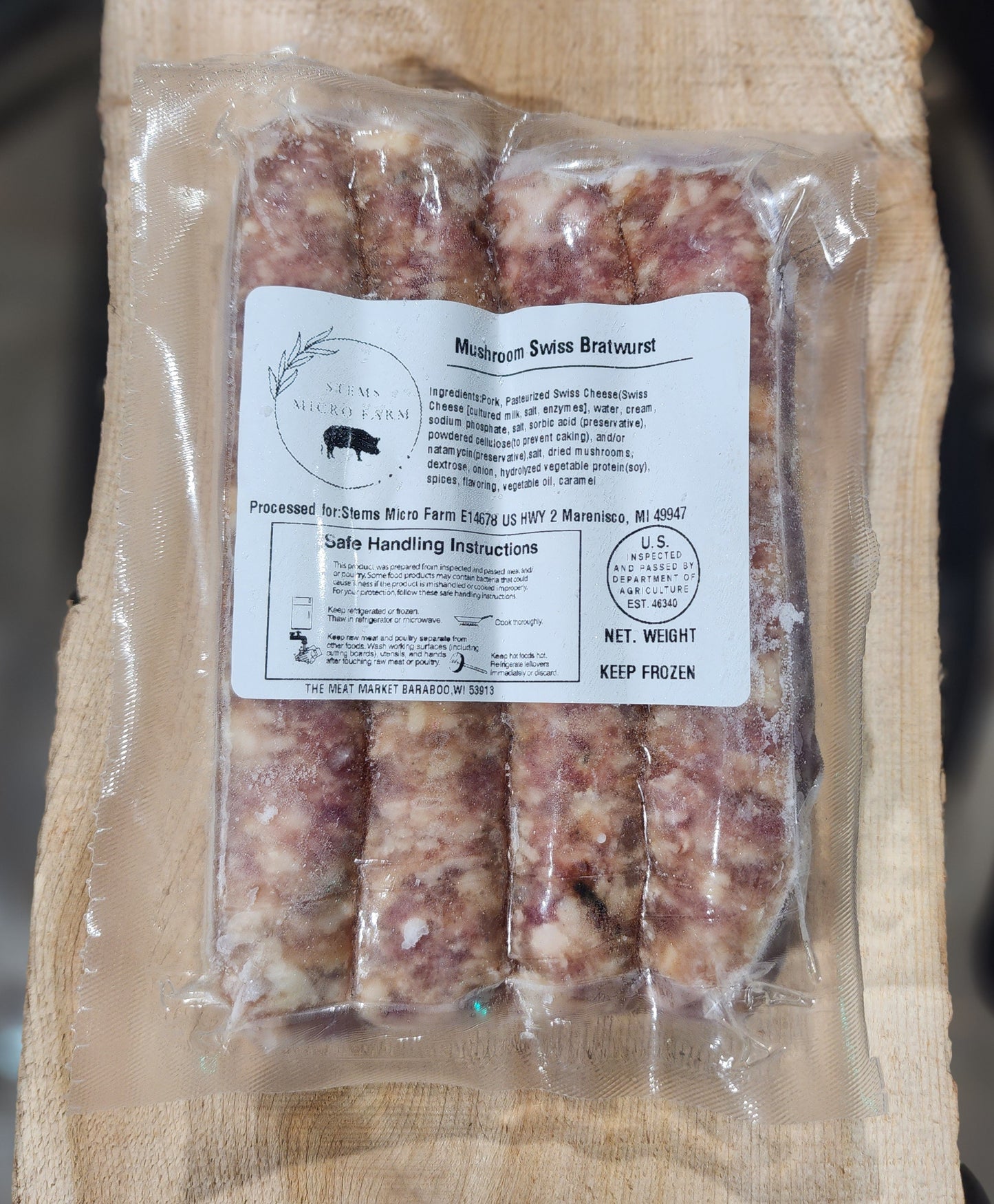 Brat: Mushroom and Swiss